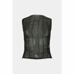 Oasis Mesh Ruched Vest Top For Female -Oasis Sales Store unnamed file 2955