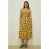 Oasis Floral Ruched Front Pleated Midi Dress For Female -Oasis Sales Store unnamed file 2962