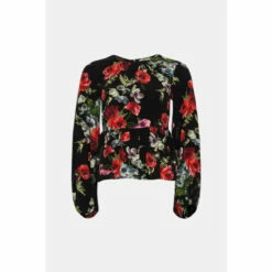 Oasis Pretty Red Floral Tie Back Detail Top For Female 10 Oasis Pretty Red Floral Tie Back Detail Top For Female -Oasis Sales Store unnamed file 2970
