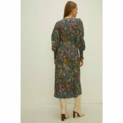 Oasis Patchwork Floral Printed Wrap Dress For Female -Oasis Sales Store unnamed file 3021