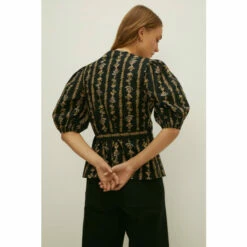 Oasis Stripe Floral Wrap Top For Female -Oasis Sales Store unnamed file 3061
