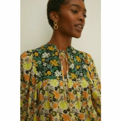 Oasis Mixed Ditsy Floral Tie Front Blouse For Female -Oasis Sales Store unnamed file 3092
