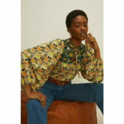 Oasis Mixed Ditsy Floral Tie Front Blouse For Female -Oasis Sales Store unnamed file 3095