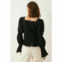 Oasis Textured Ruffle Yoke Square Neck Top For Female -Oasis Sales Store unnamed file 3119