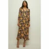 Oasis Jersey Floral Wrap Midi Dress For Female -Oasis Sales Store unnamed file 3150