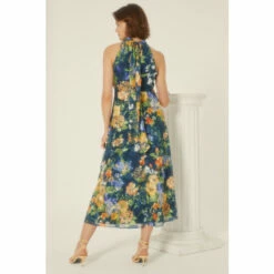 Oasis Floral Cross Neck Halter Midi Dress For Female 9 Oasis Floral Cross Neck Halter Midi Dress For Female -Oasis Sales Store unnamed file 3191