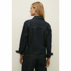 Oasis Rachel Stevens Rigid Wavy Denim Jacket For Female -Oasis Sales Store unnamed file 3196