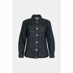 Oasis Rachel Stevens Rigid Wavy Denim Jacket For Female -Oasis Sales Store unnamed file 3197