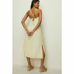 Oasis Lemon Twill Slip Dress For Female -Oasis Sales Store unnamed file 3217