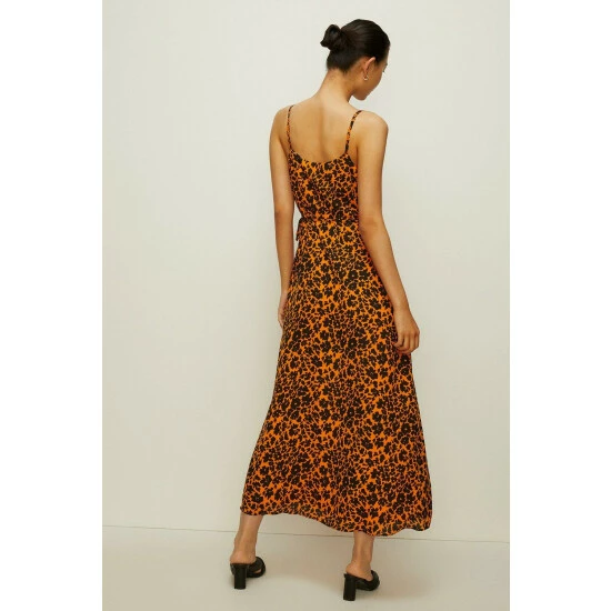 Oasis Floral Strappy Cami Wrap Dress For Female 5 Oasis Floral Strappy Cami Wrap Dress For Female - Image 3