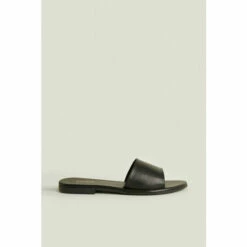 Oasis Leather Sliders For Female