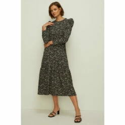 Oasis Crinkle Midi Dress For Female