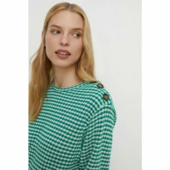 Oasis Stripe Button Shoulder Tunic For Female -Oasis Sales Store unnamed file 3296