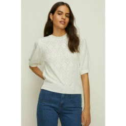 Oasis Zig Zag Pointelle Short Sleeve Knitted Jumper For Female 15 Oasis Zig Zag Pointelle Short Sleeve Knitted Jumper For Female -Oasis Sales Store unnamed file 3320