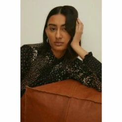 Oasis Shirred Neck And Cuff Floral Mini For Female