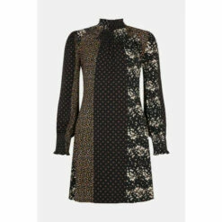 Oasis Shirred Neck And Cuff Floral Mini For Female -Oasis Sales Store unnamed file 3354