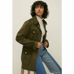 Oasis Patched Pocket Coat For Female -Oasis Sales Store unnamed file 3360
