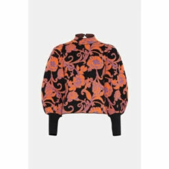 Oasis Statement Jacquard Open Back Knitted Top For Female -Oasis Sales Store unnamed file 3380