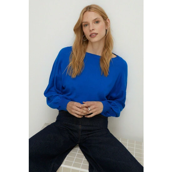 Oasis Slash Neck Knitted Jumper For Female 4 Oasis Slash Neck Knitted Jumper For Female - Image 2