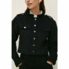 Oasis Cord Puff Sleeve Crop Jacket For Female