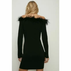 Oasis Feather Bardot Mini Dress For Female -Oasis Sales Store unnamed file 3449