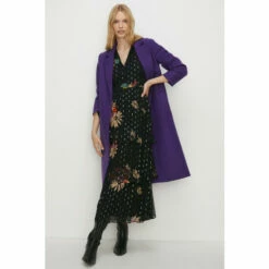 Oasis Single Breasted Relaxed Coat For Female -Oasis Sales Store unnamed file 347