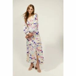 Oasis Charlie Taylor Scenic Ruched Front Dress For Female