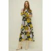 Oasis Large Floral Print Jersey Funnel Neck Midi Dress For Female -Oasis Sales Store unnamed file 3538