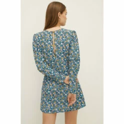 Oasis Ditsy Print V Neck Woven Skater Dress For Female -Oasis Sales Store unnamed file 3582