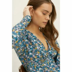 Oasis Ditsy Print V Neck Woven Skater Dress For Female -Oasis Sales Store unnamed file 3583