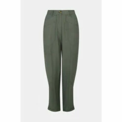 Oasis Linen Look Pocket Detail Trouser For Female -Oasis Sales Store unnamed file 3630