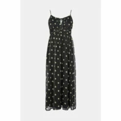 Oasis Dobby Mesh Polka Dot Midi Dress For Female -Oasis Sales Store unnamed file 3641