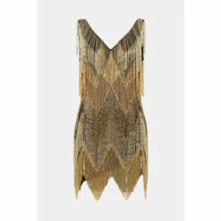 Oasis Embellished Tassel Fringe Mini Dress For Female -Oasis Sales Store unnamed file 366
