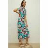 Oasis Abstract Printed Mesh Midi T-shirt Dress For Female -Oasis Sales Store unnamed file 3662