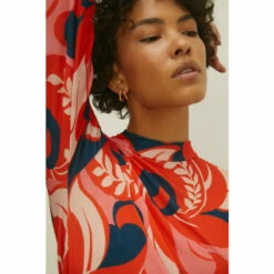 Oasis Paisley Print Jersey Funnel Neck Midi Dress For Female -Oasis Sales Store unnamed file 3711