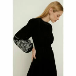Oasis Rachel Stevens Embroidered Velvet Midi Dress For Female -Oasis Sales Store unnamed file 3733