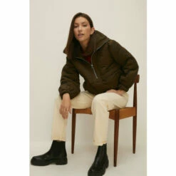 Oasis Overhead Half Zip Nylon Padded Jacket For Female -Oasis Sales Store unnamed file 3748