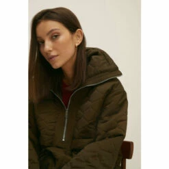 Oasis Overhead Half Zip Nylon Padded Jacket For Female -Oasis Sales Store unnamed file 3751