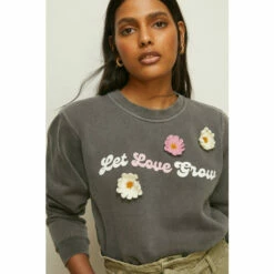 Oasis Let Love Grow Crochet Sweatshirt For Female -Oasis Sales Store unnamed file 3784