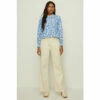 Oasis Petite Floral Jacquard Broderie Collar Top For Female -Oasis Sales Store unnamed file 3800