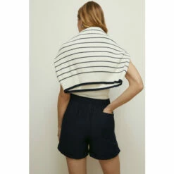 Oasis Linen Look Tie Waist Short For Female -Oasis Sales Store unnamed file 3846