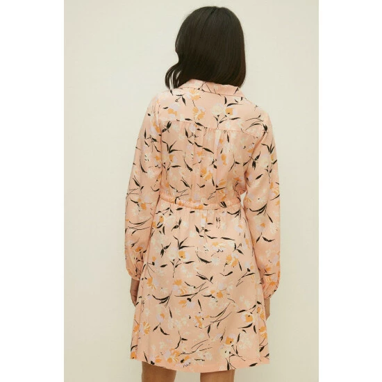 Oasis Printed Drawstring Shirt Dress For Female 5 Oasis Printed Drawstring Shirt Dress For Female - Image 3