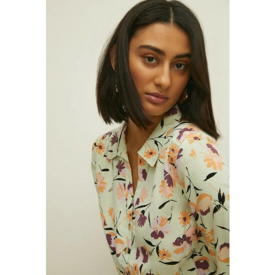 Oasis Printed Drawstring Shirt Dress For Female 8 Oasis Printed Drawstring Shirt Dress For Female - Image 6