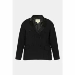 Oasis Rachel Stevens Plus Size Premium Tuxedo Blazer For Female -Oasis Sales Store unnamed file 3897