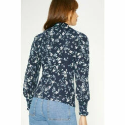 Oasis Floral Soft Touch Shirred Cuff And Neck Top For Female -Oasis Sales Store unnamed file 3938