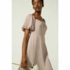 Oasis Bardot Ruched Front Midi Dress For Female