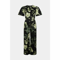 Oasis Petite Floral Printed Scuba Cut Out Jumpsuit For Female -Oasis Sales Store unnamed file 3967
