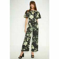 Oasis Petite Floral Printed Scuba Cut Out Jumpsuit For Female -Oasis Sales Store unnamed file 3968