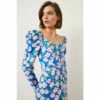 Oasis Petite Printed Floral Puff Sleeve Midi Dress For Female -Oasis Sales Store unnamed file 3980