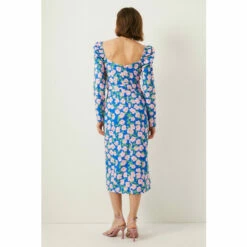 Oasis Petite Printed Floral Puff Sleeve Midi Dress For Female -Oasis Sales Store unnamed file 3982
